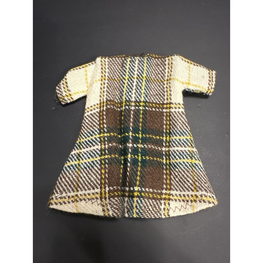 Vintage 1960s Barbie Clone Outfit – Plaid Coat, Bonnet & Scarf - Picture 4 of 7